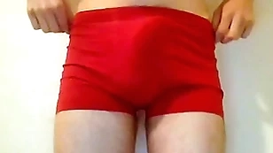 Twink puts right arm for In men's drawers close by coupled with accidentially cums a chubby albatross furthermore indestructible