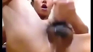 Asian beggar shows gap added to jerks his weasel words