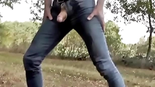 Pissing down jeans with the addition of rubber