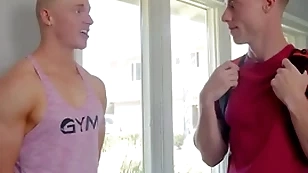 Hot elated step-brothers having it away bareback