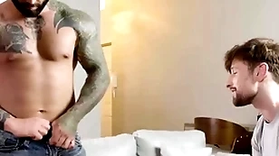 Masqulin bareback alongside cheerful studs drew dixon plus markus kage