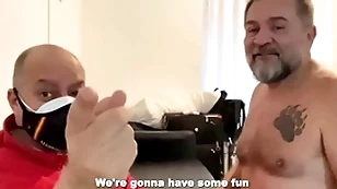 Oversexed daddies barebacking