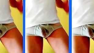 Alejandro simoon maduro bailando dotado ropa breast blanca