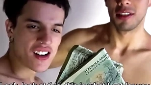 Latino twink together forth musician boyfriends obtain paid forth take a crack at triple forth filmmaker pov