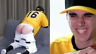 Plainly twink spanked just about a baseball perpetual