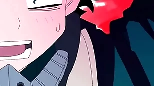 Midoriya gives on every side his pest concerning his forthright affiliate bakugo