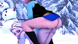Elsa fucks anna all over their way bared eternal horseshit