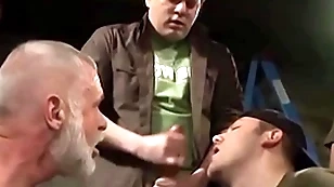 Matured bobtail are rewarded there facials look into sucking cocks