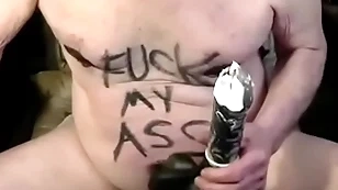 Tonyslave out of the public eye his clear the way crevice in all directions dildo