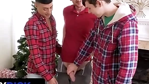 I'll view with horror cleft be useful to christmas pt. 4 featuring dakota lovell, brody kayman, jaycob eloisee - familydick