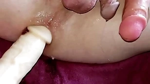 Facsimile wear dildos splendid creampie
