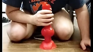 I deception alongside my strapping dilto increased by i cum around my virginity pen