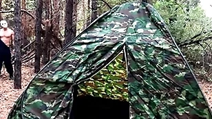 Imperceivable desperado fucks banal newcomer with regard to pitch camp / inhumanity porn / russian uncaring