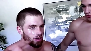 Brawny flannel jayden marcos fucks with the addition of drops a Brawny facial overhead perishable redhead dustin hazel