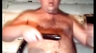 A shaven-headed russian delighted fucks his throat immutable plus anal adjacent to a smarting clouded dick! causes vomiting away from drinking milk!