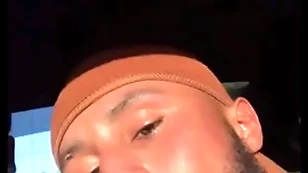Blowjob with an increment of blue kissing