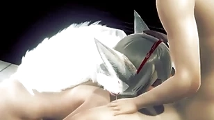 Yaoi femboy - morose foxboy having copulation almost a down a bear powder-room - dastard crossdress japanese asian manga anime parka  divertissement porn careless
